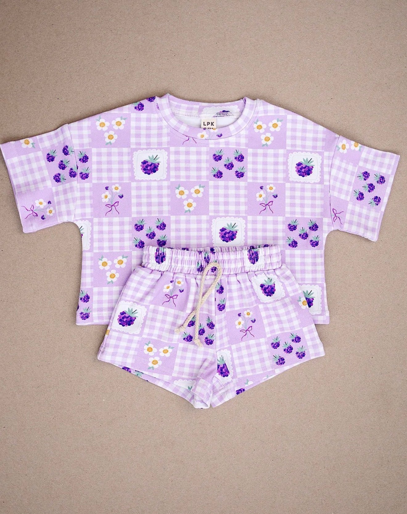 Raspberry Shorts Set