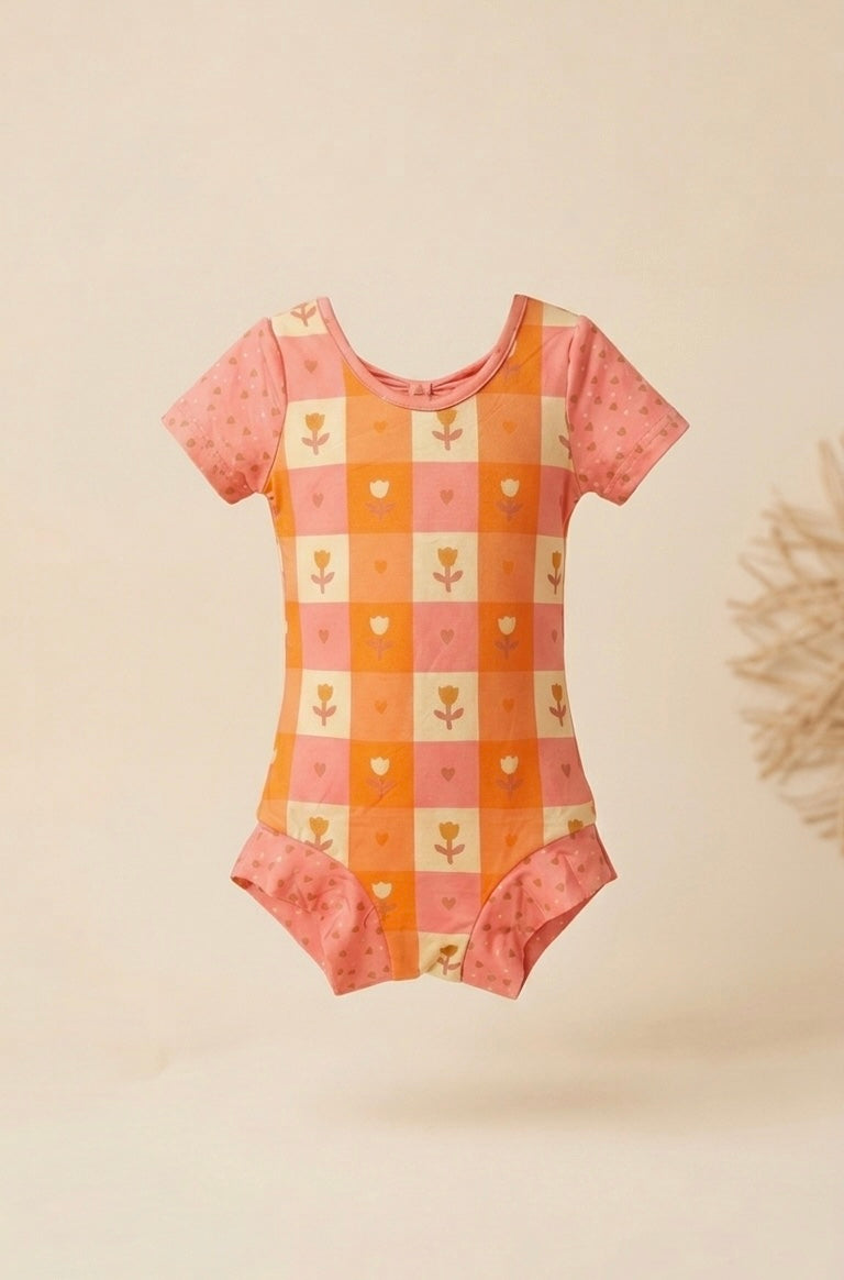 Pink Hearts Gymnastics/Play Leotard