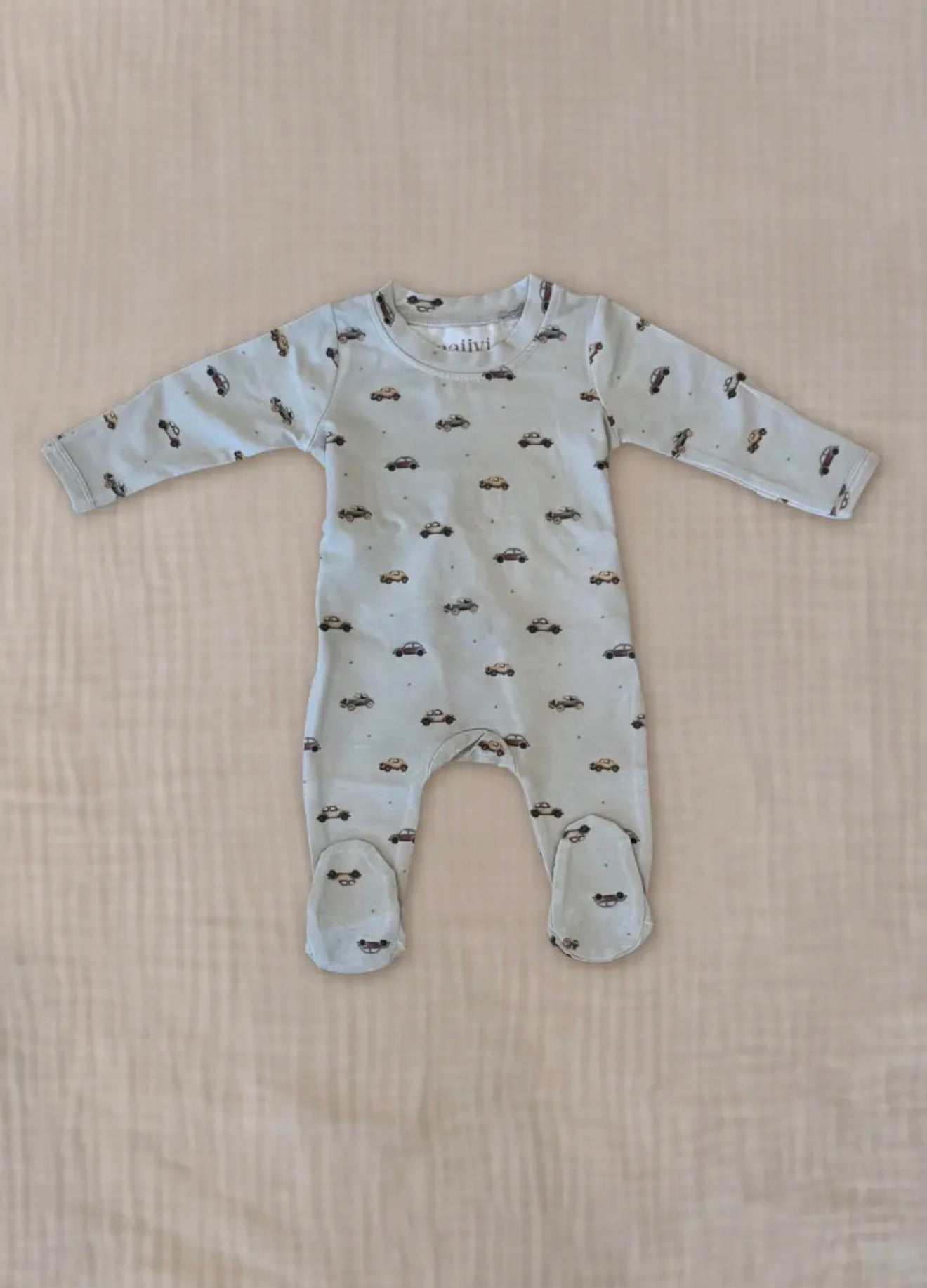 Bamboo Vintage Cars - Footie